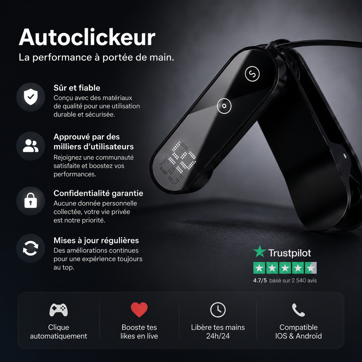 Auto Clicker – Tapoteur Automatique pour Smartphone